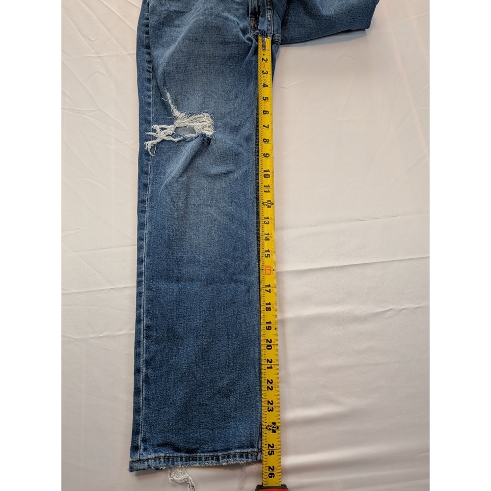 Abercrombie & Fitch Curve Love Ultra High Rise Ankle Straight Jeans 26 - Picture 6 of 11